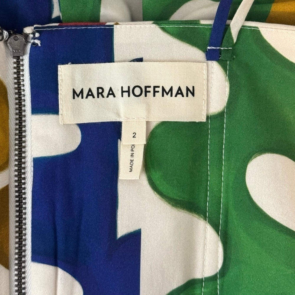 NWOT Mara Hoffman Cropped Ruffle Vivi Strapless Top - Picture 6 of 7